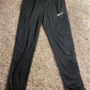 Nike Kids Black Leggings with White Logo